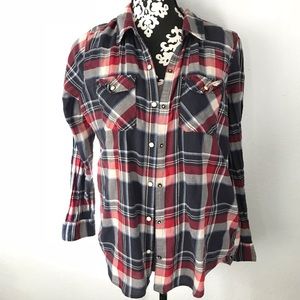 H&M plaid long sleeve